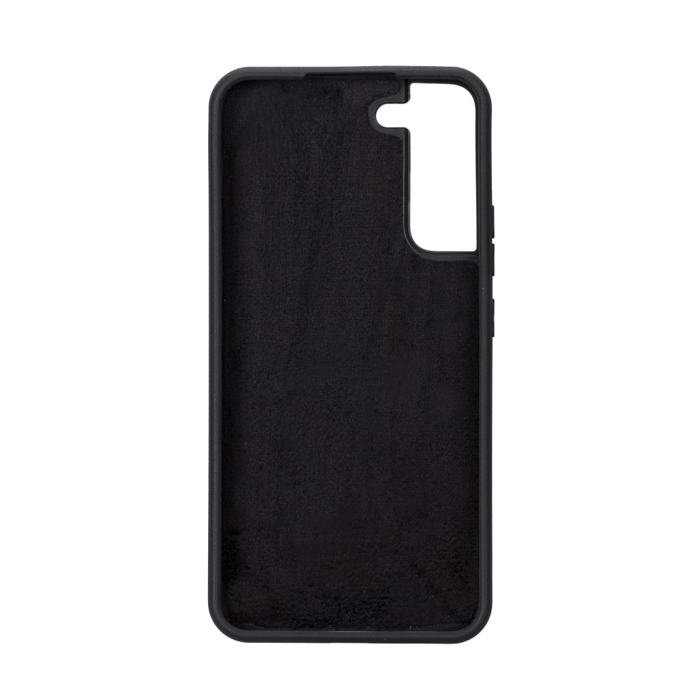 Black Leather Samsung Galaxy S22+ Wallet Case with Card Holder - Bomonti Leather - 6