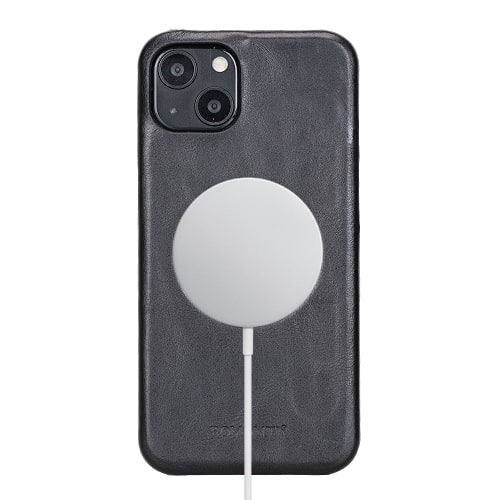 Rostar Black Leather iPhone 13 Detachable Bi-Fold Wallet Case with Mag Safe & Card Holder - Bomonti - 16