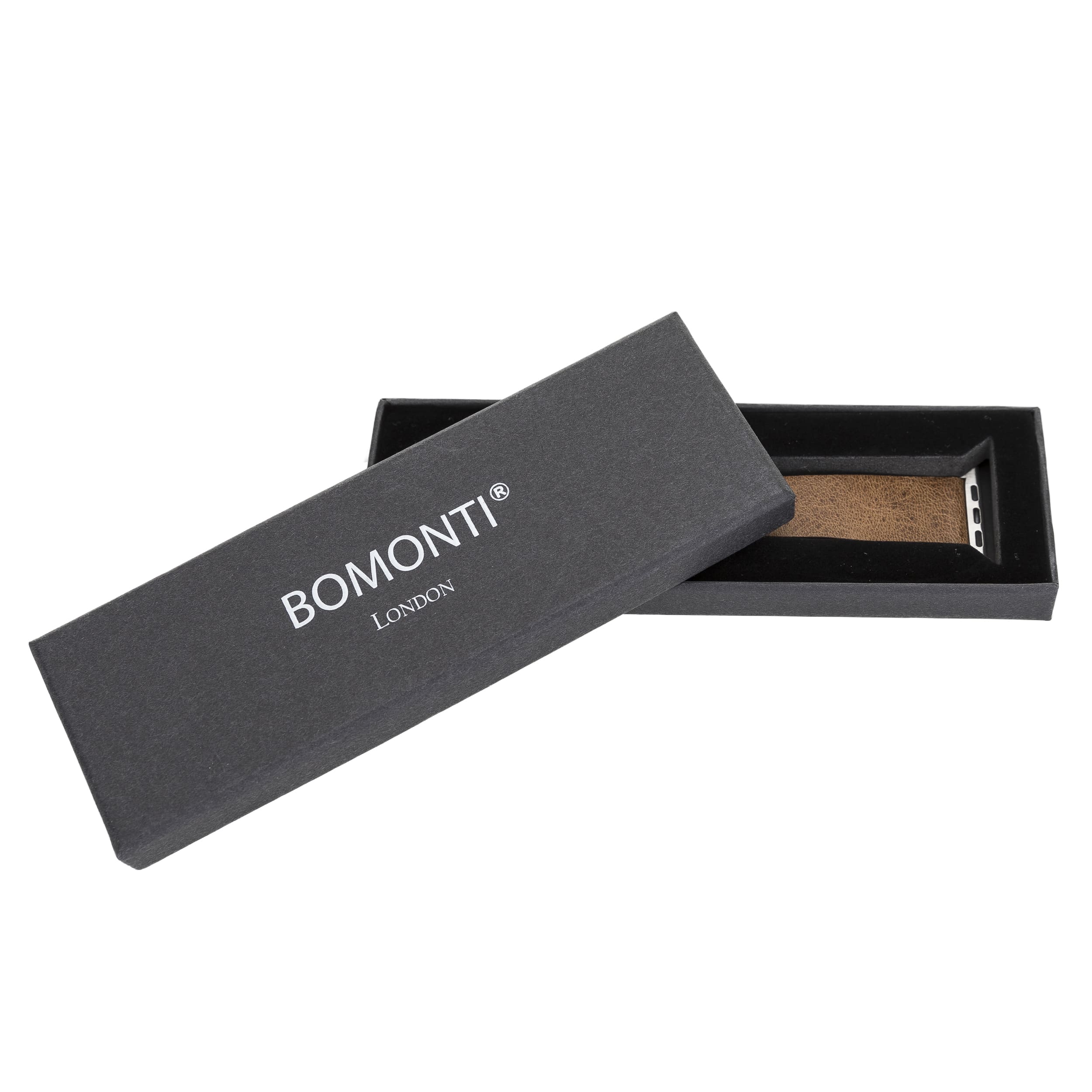 Sutton Classic Brown Genuine Leather Apple Watch Band Strap 38mm 40mm 42mm 44mm 45mm for All Series - Bomonti - 7