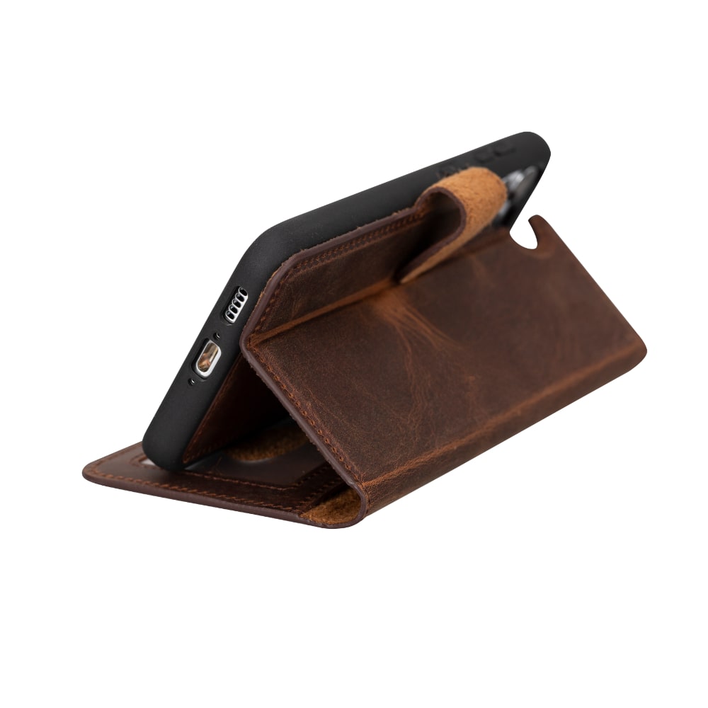 Tan Brown Leather Samsung Galaxy S23 Plus Detachable Wallet Card Holder Cover Case - Bomonti - 8
