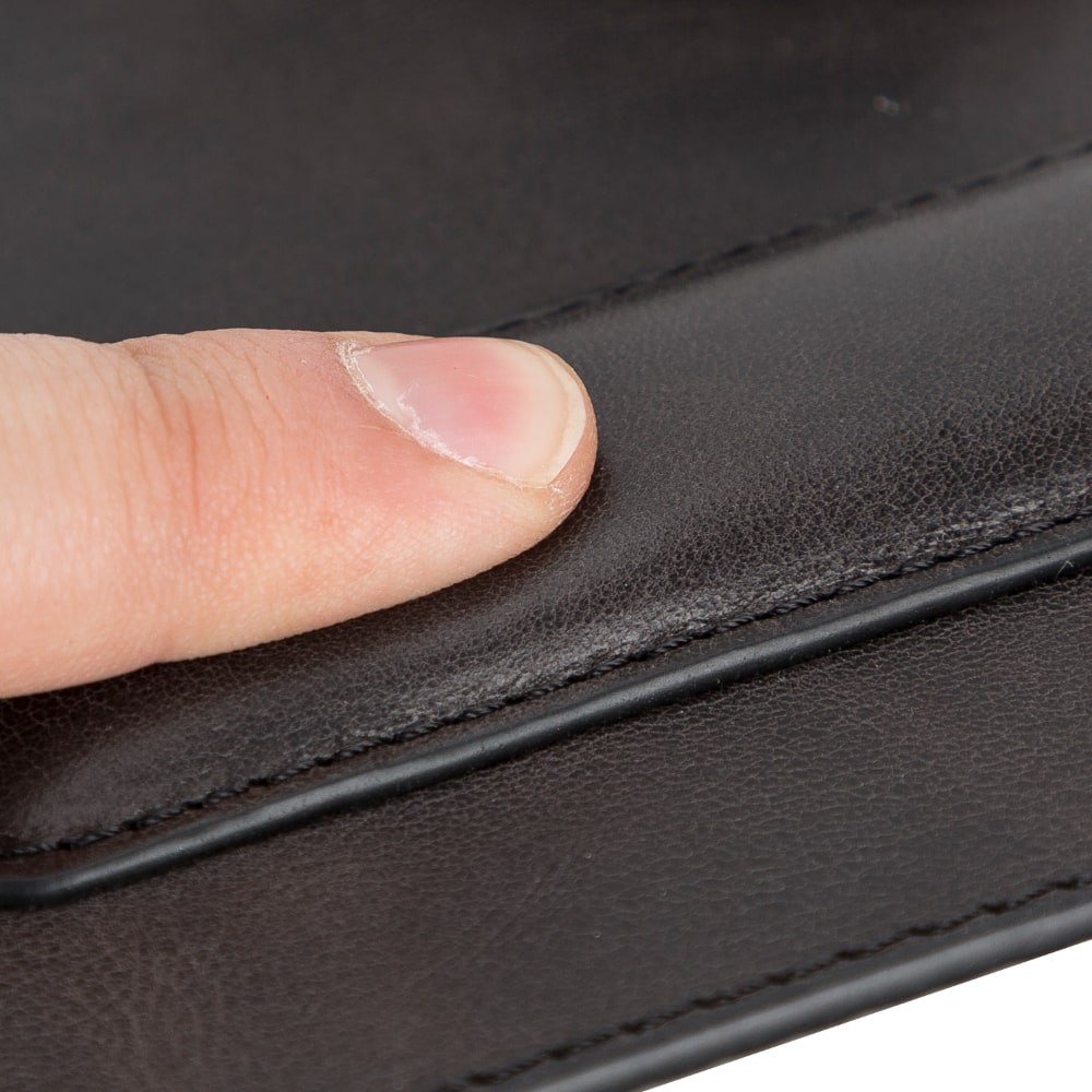 Ergonomic Black Luxury Leather Mouse Pad with Wrist Rest Support and anti-slip - Bomonti - 5