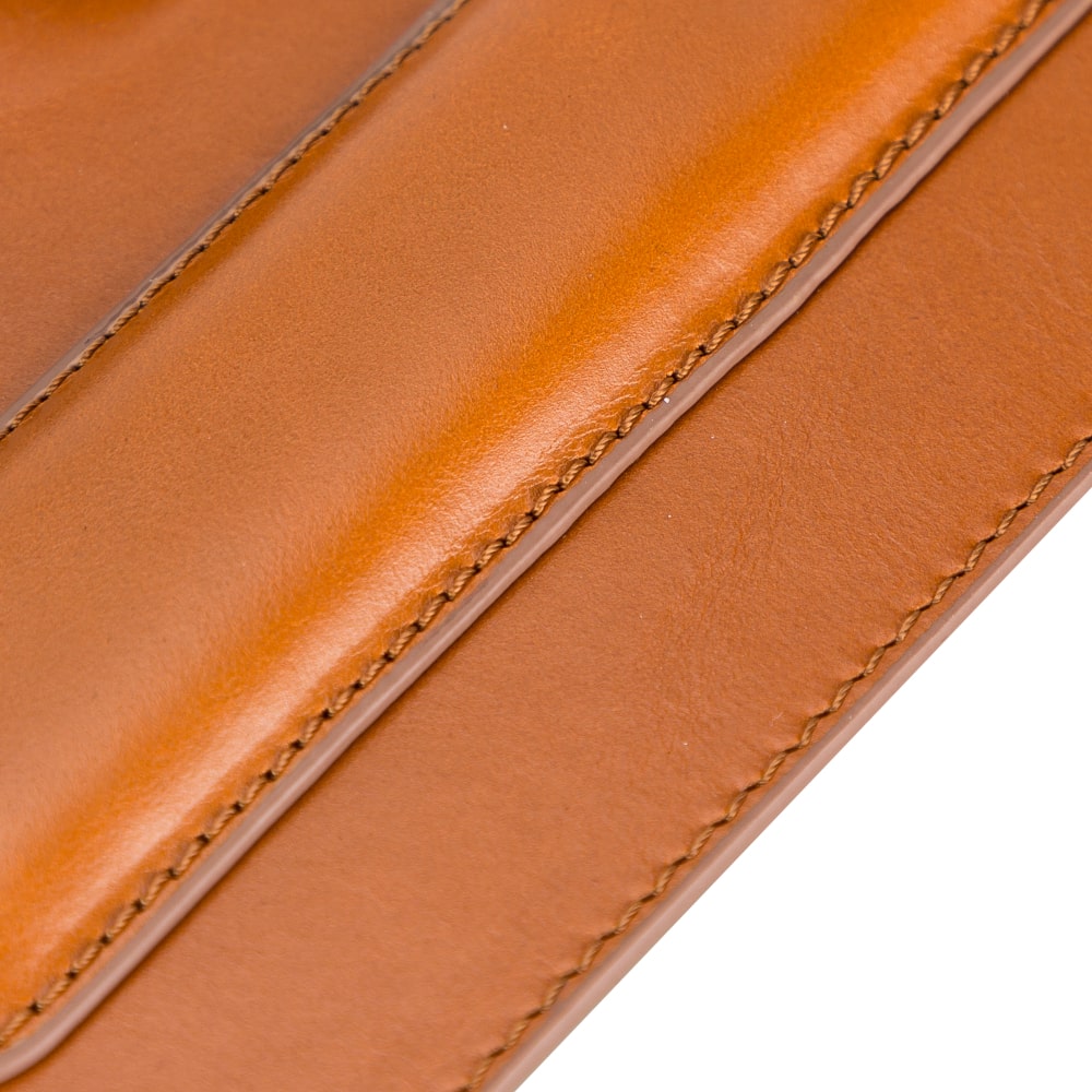 Ergonomic Brown Luxury Leather Mouse Pad with Wrist Rest Support and anti-slip - Bomonti - 4