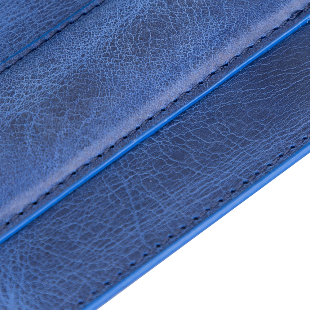 Ergonomic Blue Luxury Leather Mouse Pad with Wrist Rest Support and anti-slip - Bomonti - 4