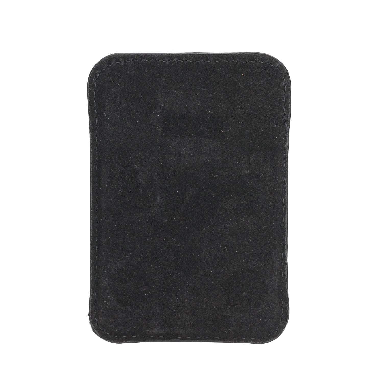 Black Leather Apple MagSafe Card Holder Magnetic Wallet for iPhone - Bomonti - 5