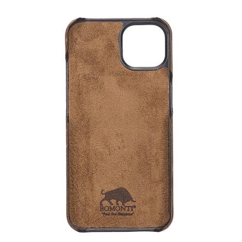 Rostar Tan Brown Leather iPhone 13 Mini Detachable Bi-Fold Wallet Case with MagSafe & Card Holder - Bomonti - 6