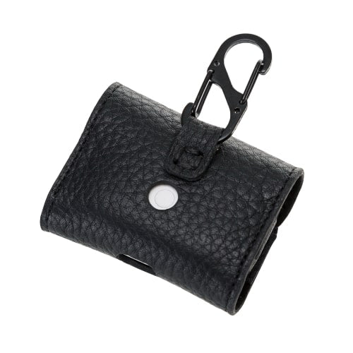 Luxury Black Leather Apple AirPods Pro Bag Cover Case with Magnetic Closure - Bomonti - 5