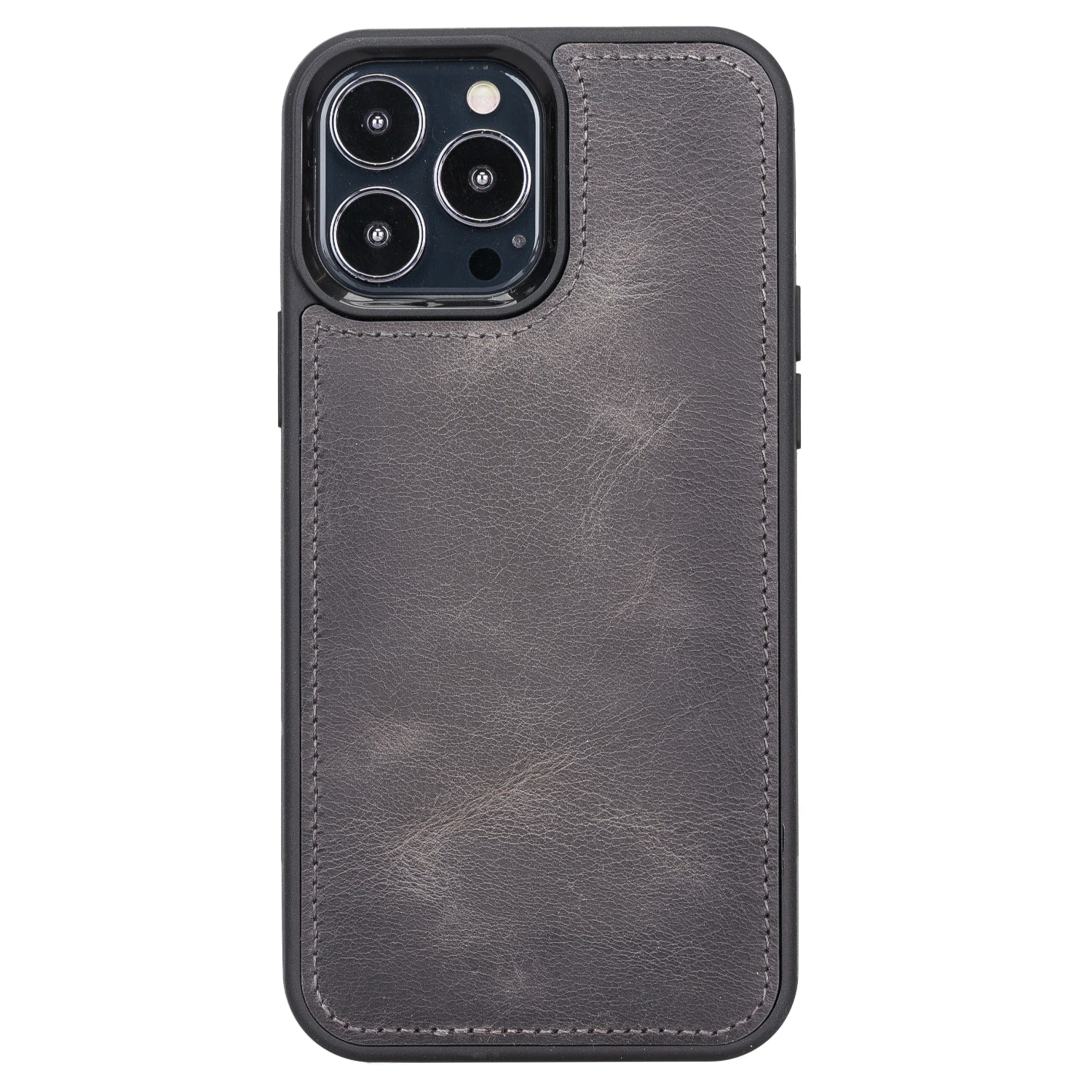 Grey Leather iPhone 13 Pro Max Detachable Bi-Fold RFID Wallet Case with MagSafe & Card Holder - Bomonti - 5