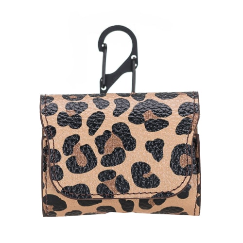 Luxury Leopard Leather Apple AirPods Pro Bag Cover Case with Magnetic Closure - Bomonti - 1