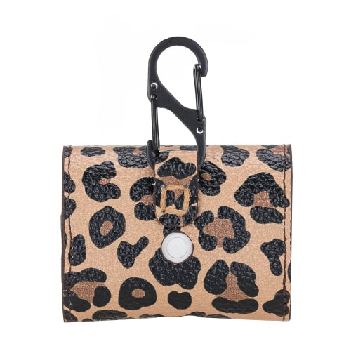 Luxury Leopard Leather Apple AirPods Pro Bag Cover Case with Magnetic Closure - Bomonti - 2