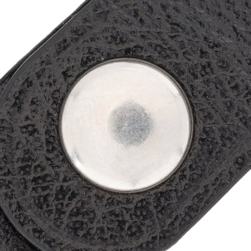 Luxury Black Leather Apple AirTag Cover Case and Holder with Keychain Ring - Bomonti - 4