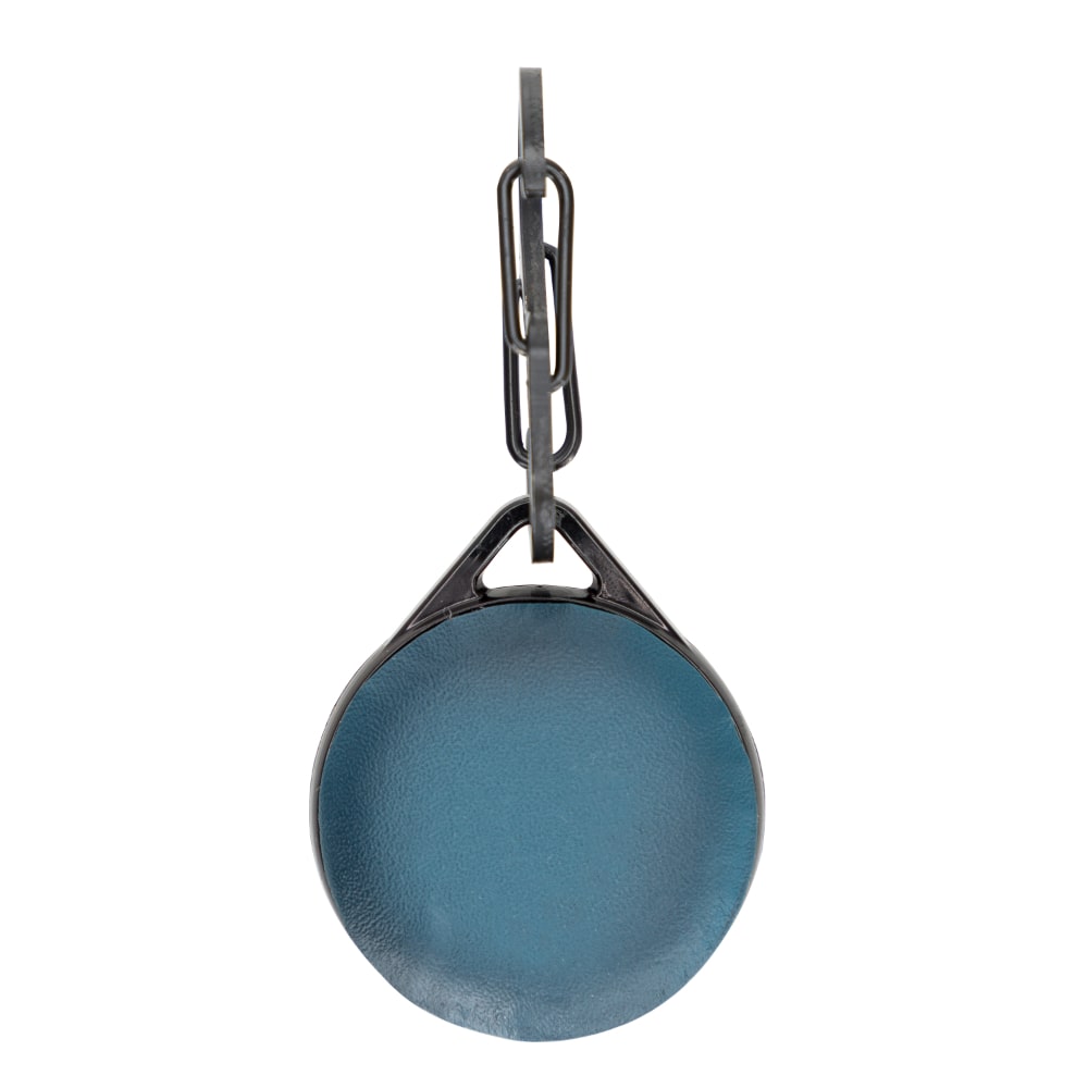 Luxury Blue Leather Apple AirTag Luggage Tag Cover Case Holder with Chain - Bomonti - 2