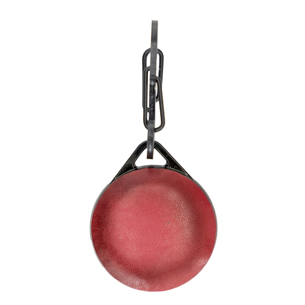 Luxury Tan Red Leather Apple AirTag Luggage Tag Cover Case Holder with Chain - Bomonti - 2