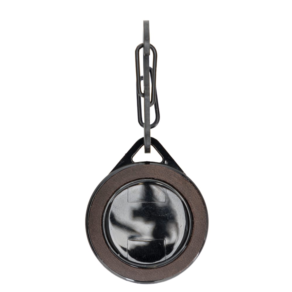 Luxury Tan Brown Leather Apple AirTag Luggage Tag Cover Case Holder with Chain - Bomonti - 1