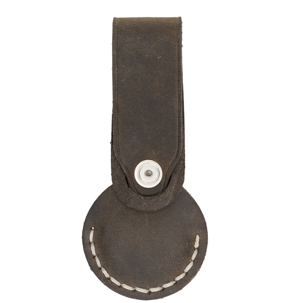 Luxury Vintage Brown Leather Apple AirTag Luggage Tag Cover Case Holder - Bomonti - 2