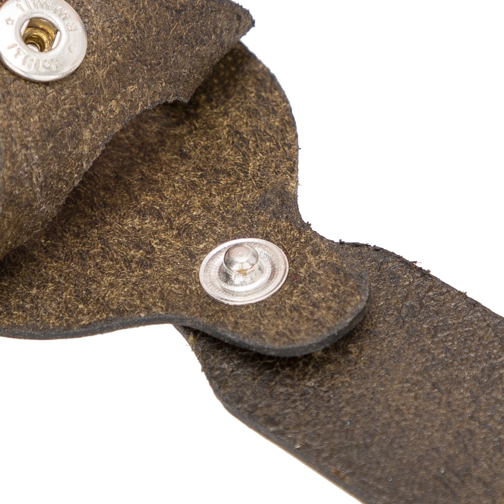 Luxury Vintage Brown Leather Apple AirTag Luggage Tag Cover Case Holder - Bomonti - 7