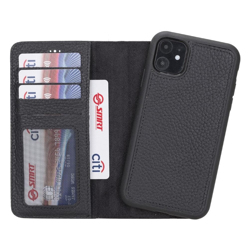 B2B - Apple iPhone 11 Series Detachable Leather Case / MW Bomonti