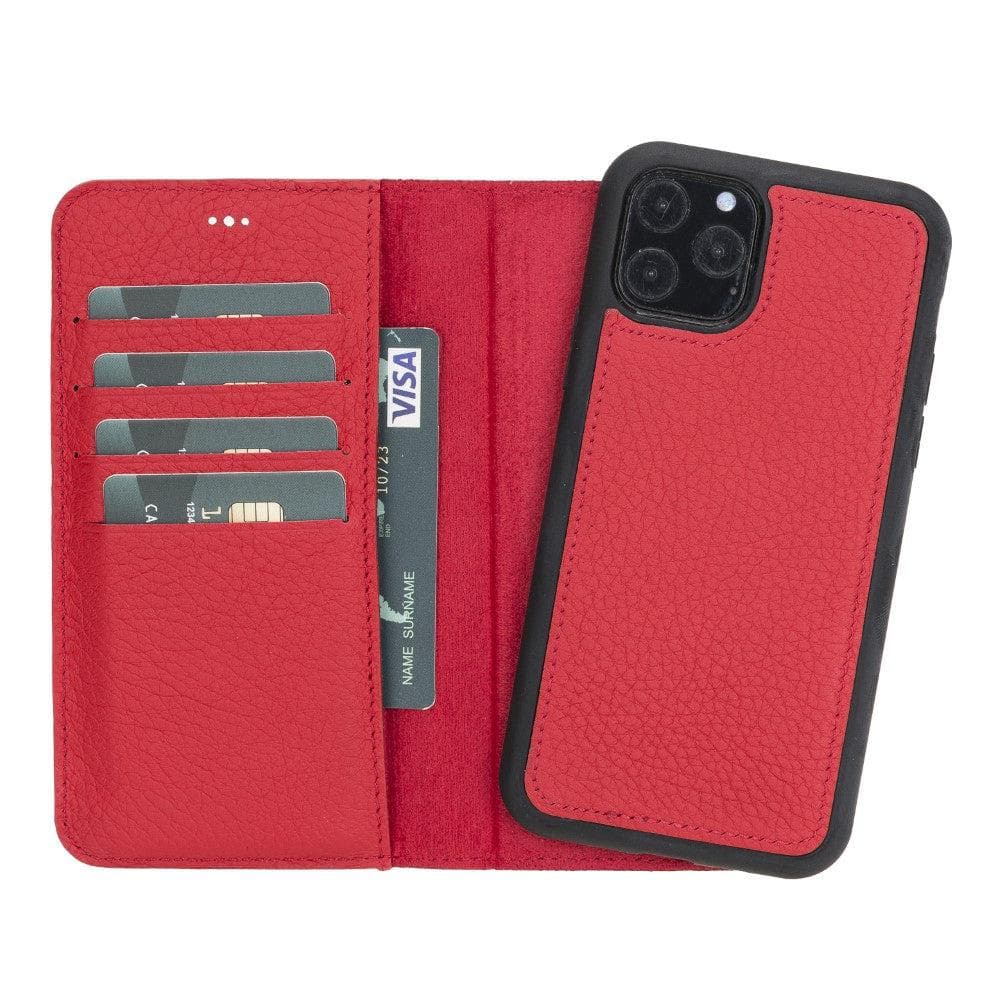 B2B - Apple iPhone 11 Series Detachable Leather Case / MW Bomonti