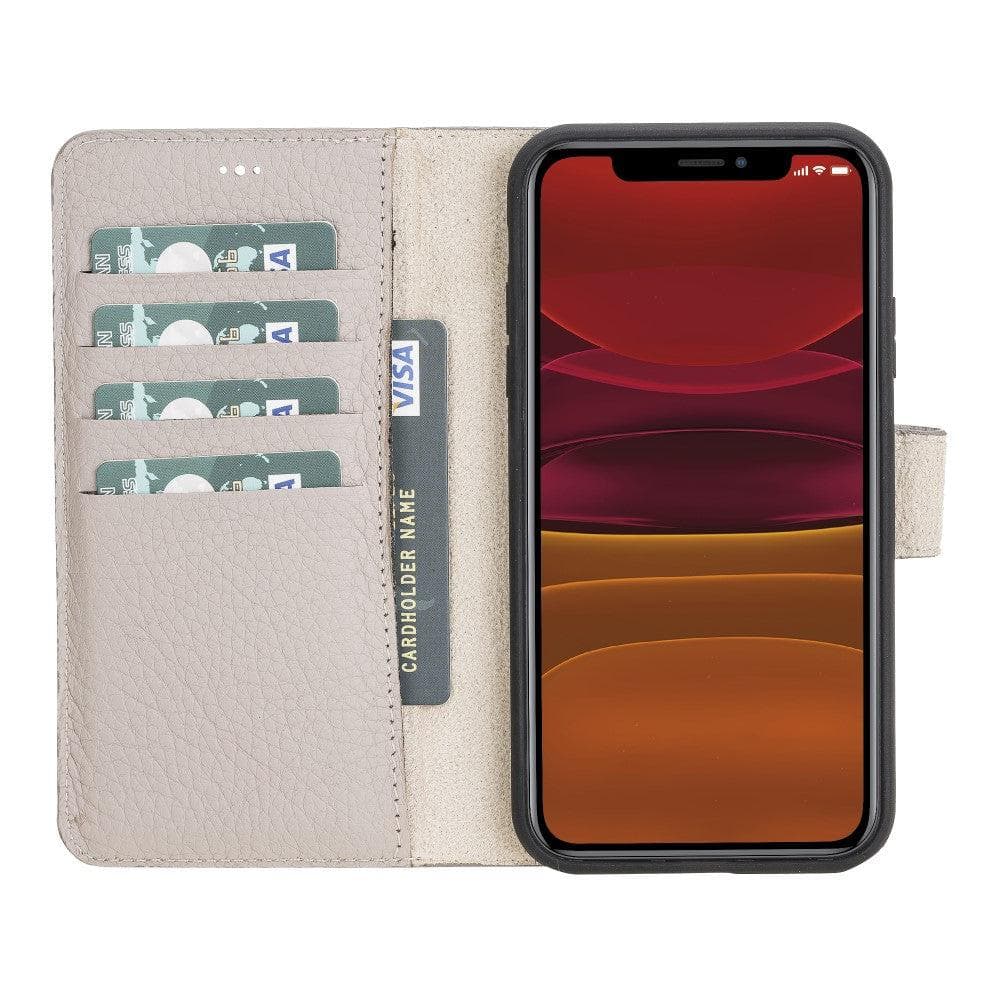 B2B - Apple iPhone 11 Series Detachable Leather Case / MW Bomonti