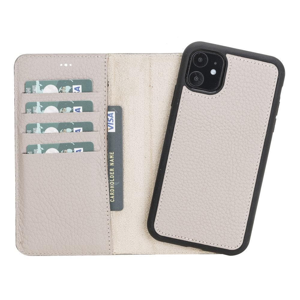 B2B - Apple iPhone 11 Series Detachable Leather Case / MW Bomonti