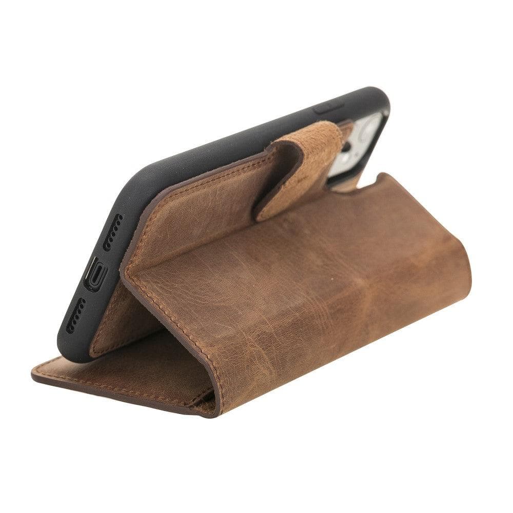 B2B - Apple iPhone 11 Series Detachable Leather Case / MW Bomonti