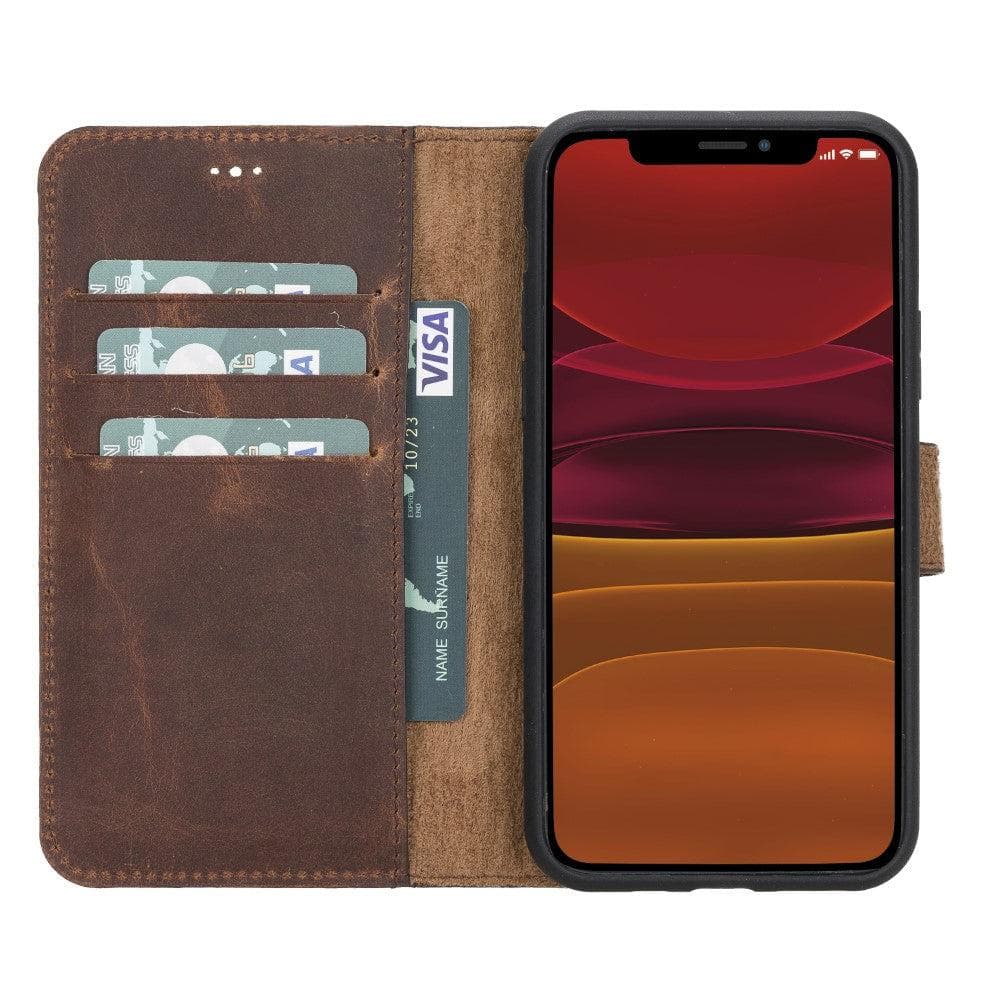 B2B - Apple iPhone 11 Series Detachable Leather Case / MW Bomonti