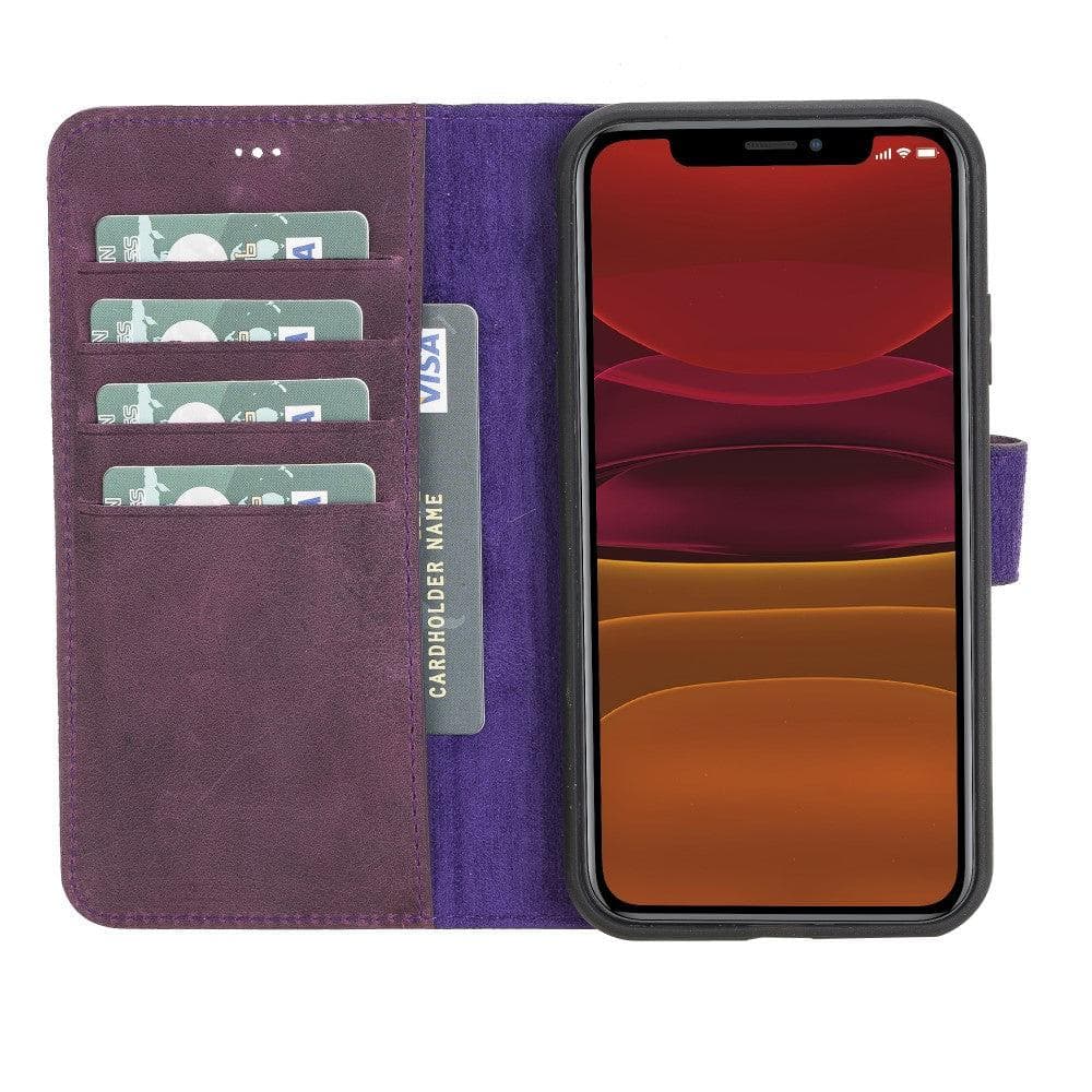 B2B - Apple iPhone 11 Series Detachable Leather Case / MW Bomonti