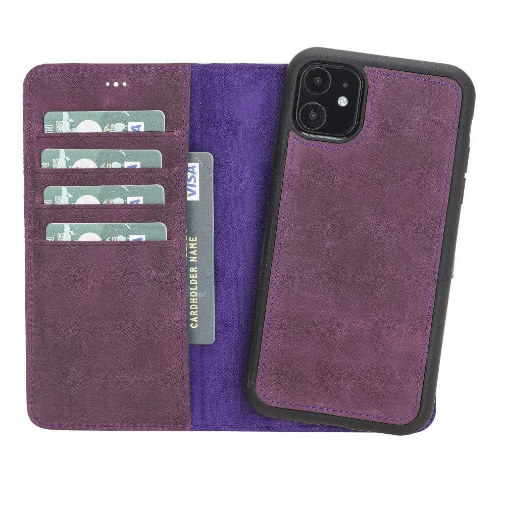 B2B - Apple iPhone 11 Series Detachable Leather Case / MW Bomonti