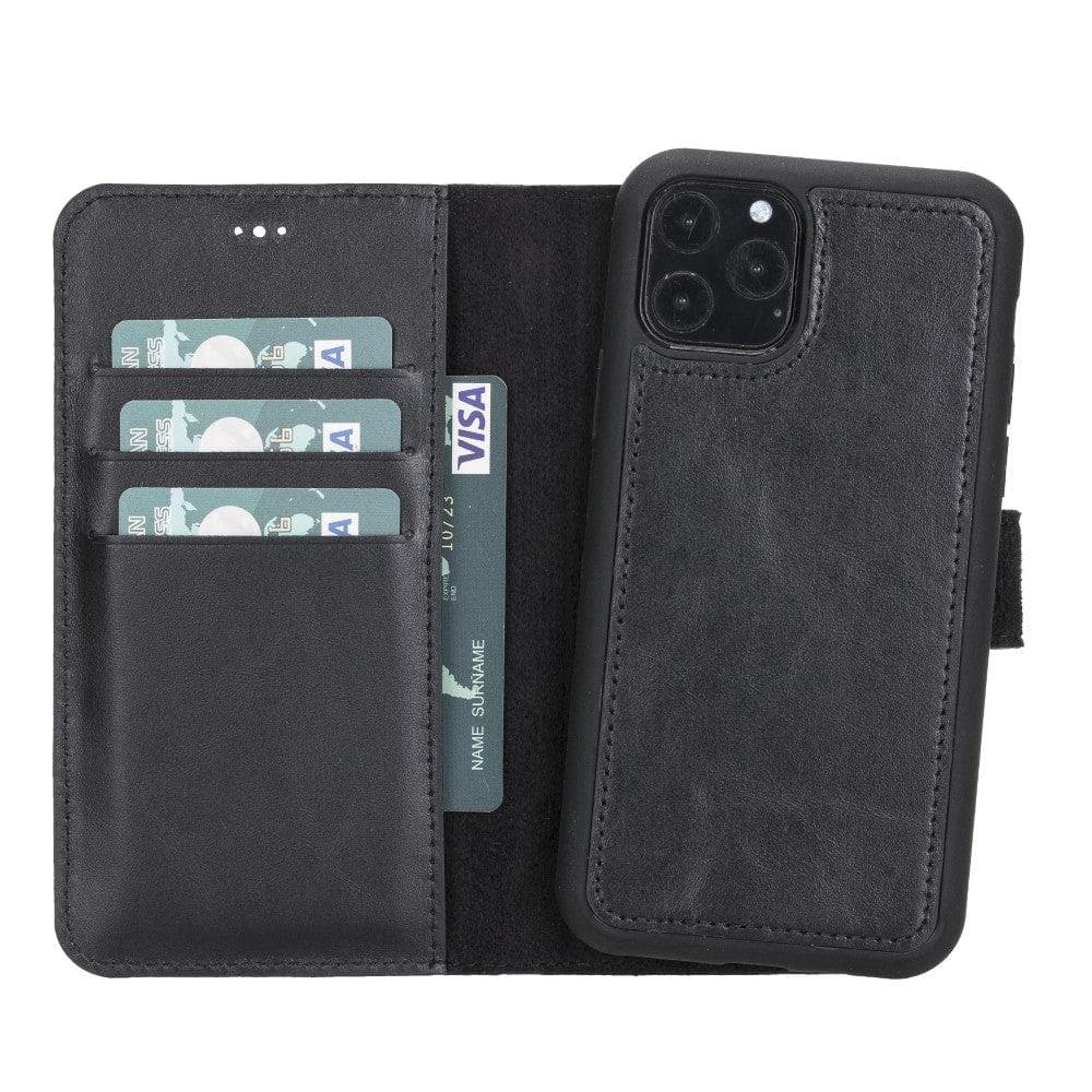 B2B - Apple iPhone 11 Series Detachable Leather Case / MW Bomonti