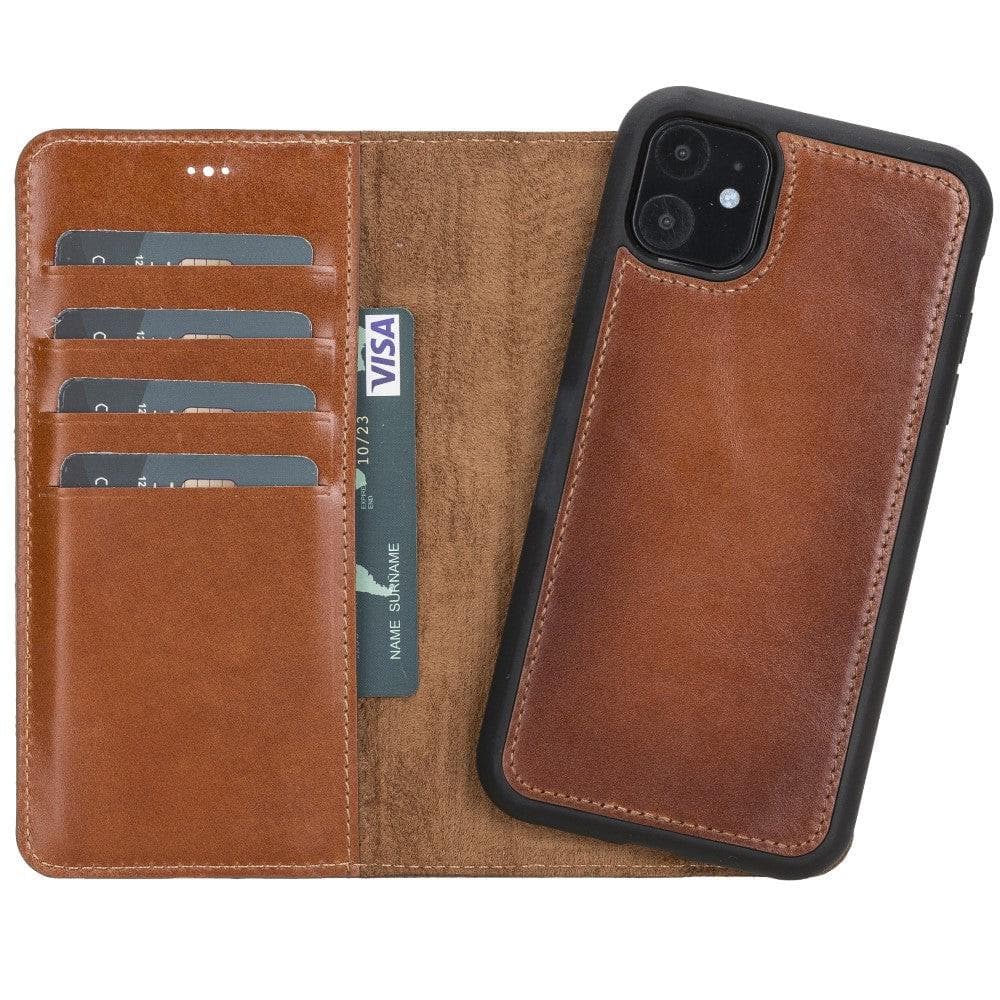 B2B - Apple iPhone 11 Series Detachable Leather Case / MW Bomonti