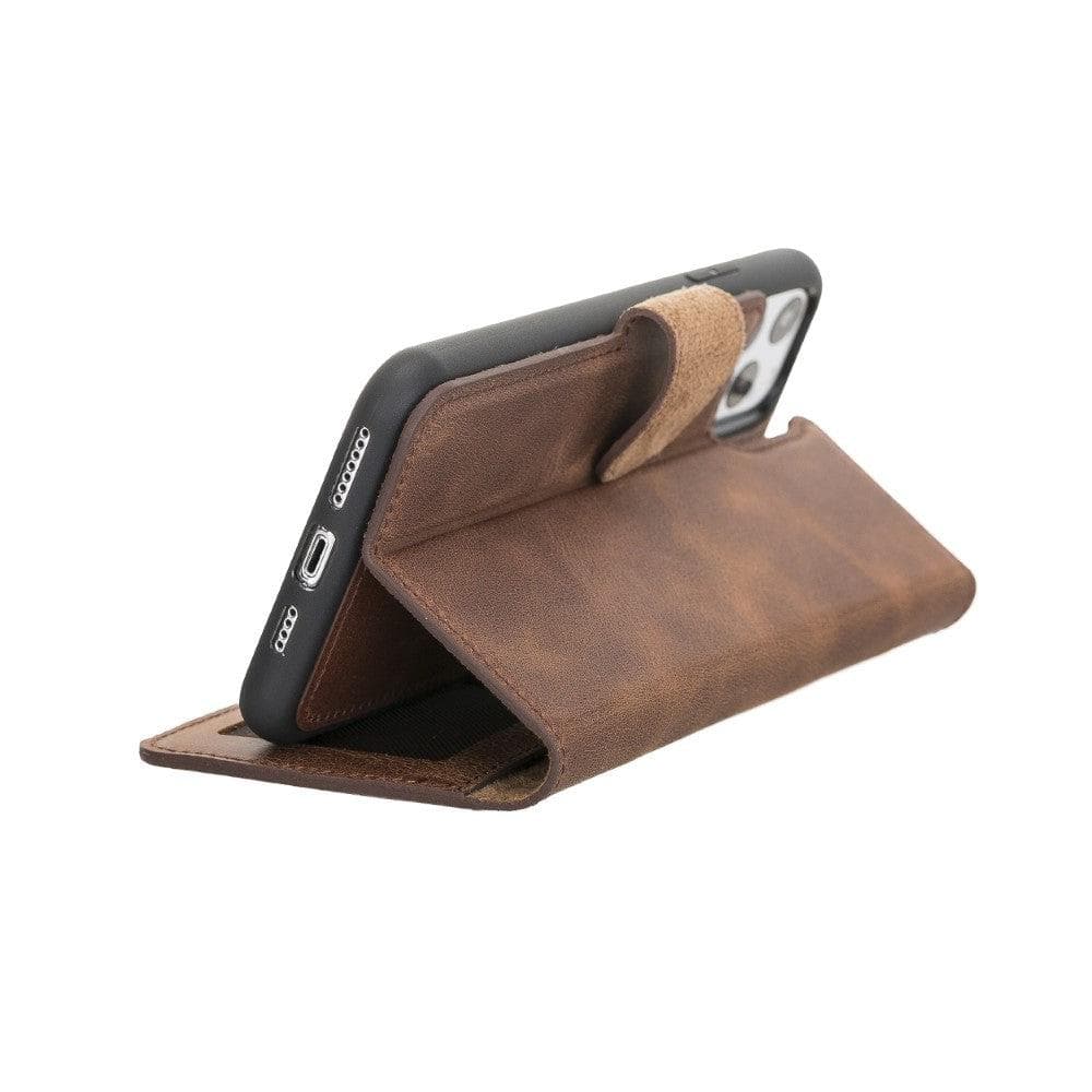 B2B - Apple iPhone 11 Series Detachable Leather Case / MW Bomonti