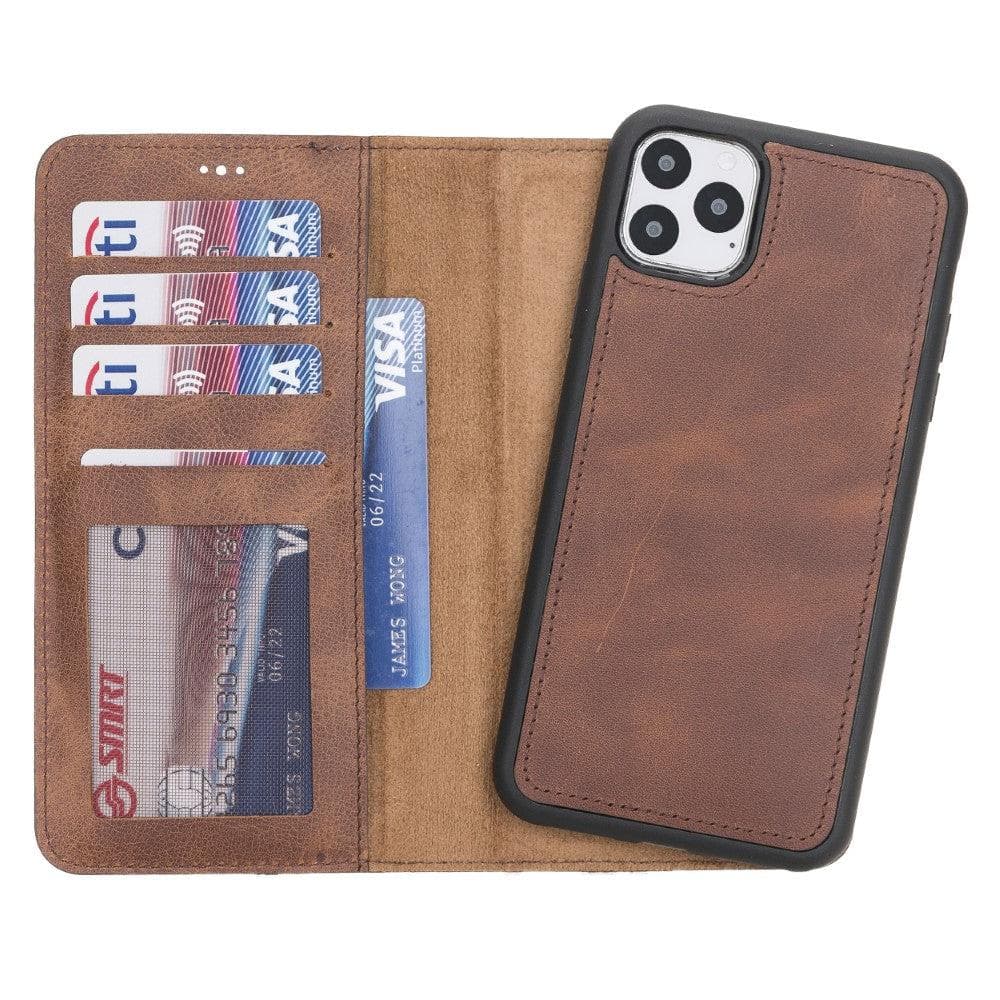 B2B - Apple iPhone 11 Series Detachable Leather Case / MW Bomonti