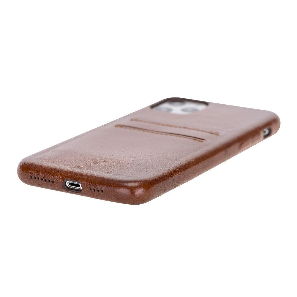 Apple iPhone 11 Series Ultra Cover Card Holder / UC iPhone 11 Pro Max 6.5" / Tan Bomonti