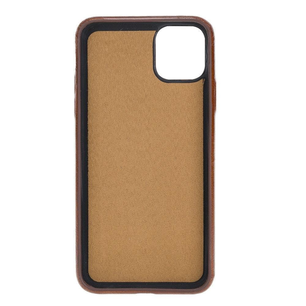 Apple iPhone 11 Series Ultra Cover Card Holder / UC iPhone 11 Pro Max 6.5" / Tan Bomonti