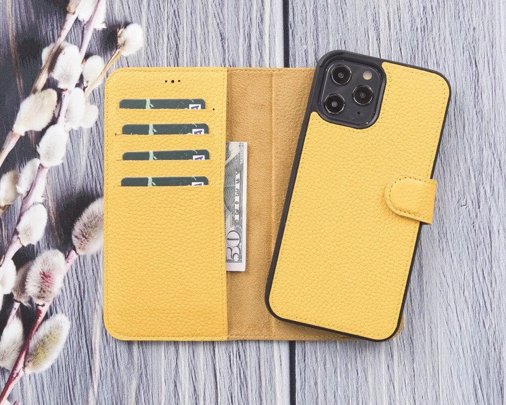 B2B - Apple iPhone 12 Series Detachable Leather Case / MW iPhone 12 Pro Max 6.7" / FL12 Bomonti