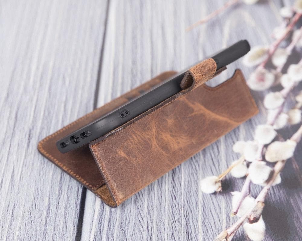 B2B - Apple iPhone 12 Series Detachable Leather Case / MW Bomonti