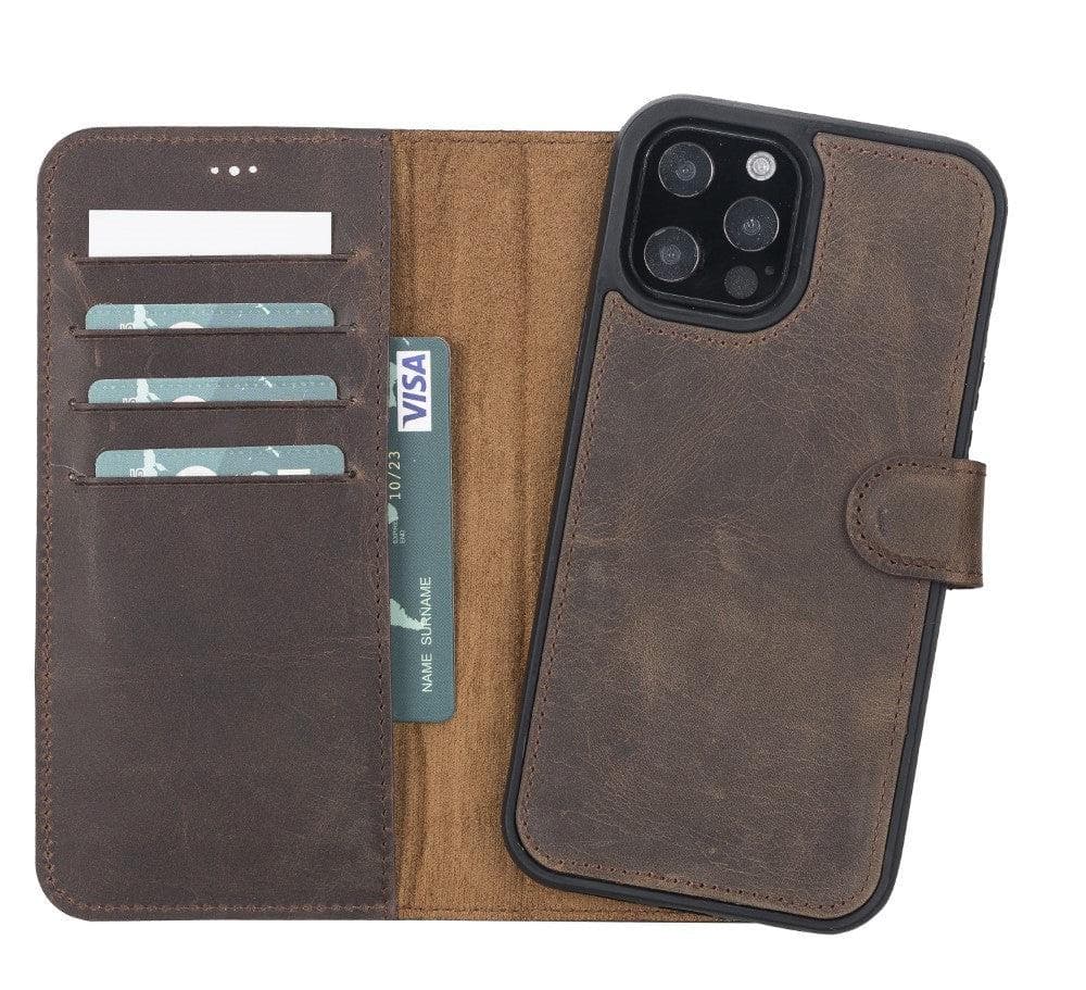 B2B - Apple iPhone 12 Series Detachable Leather Case / MW Bomonti