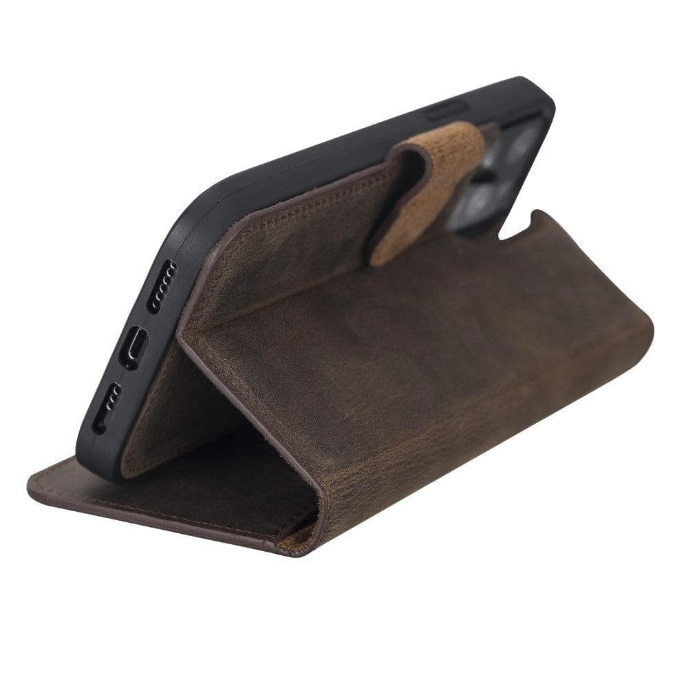 B2B - Apple iPhone 12 Series Detachable Leather Case / MW Bomonti