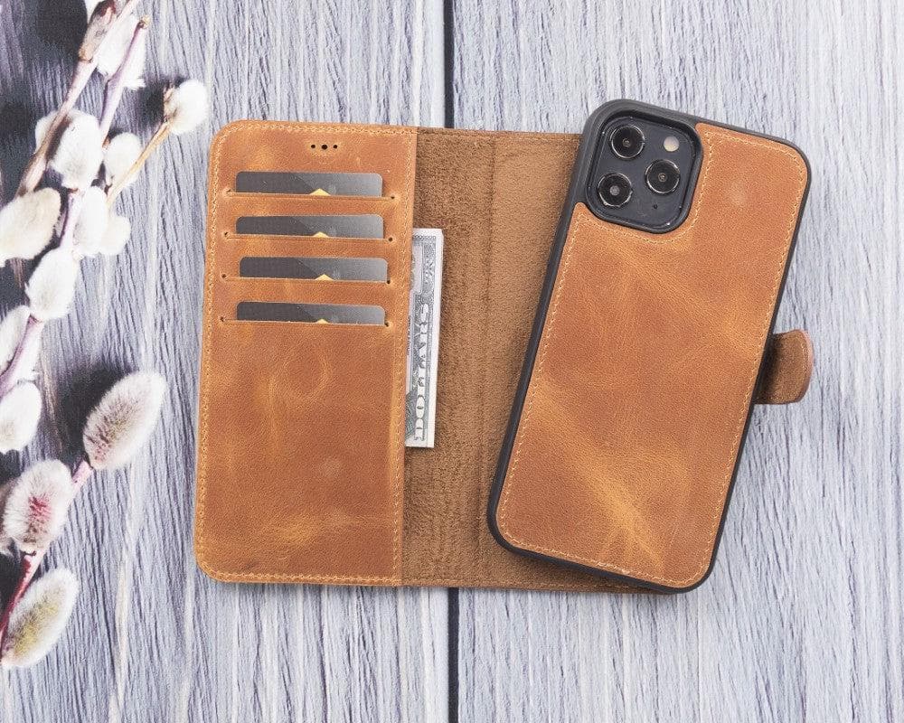 B2B - Apple iPhone 12 Series Detachable Leather Case / MW Bomonti