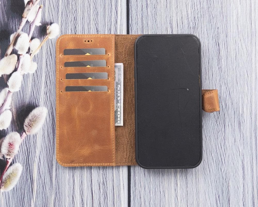 B2B - Apple iPhone 12 Series Detachable Leather Case / MW Bomonti