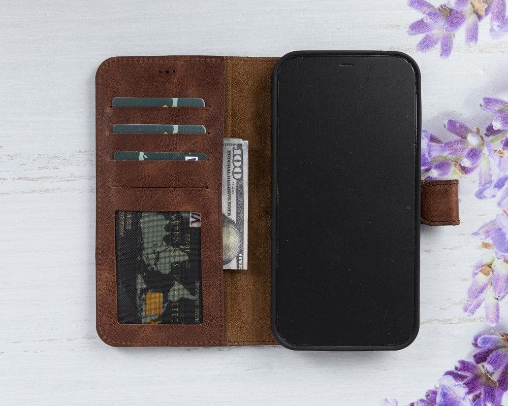 B2B - Apple iPhone 12 Series Detachable Leather Case / MW Bomonti