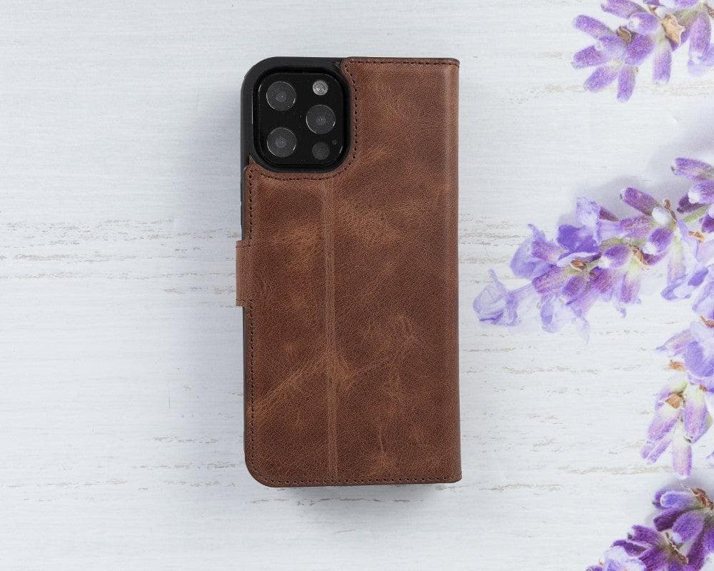 B2B - Apple iPhone 12 Series Detachable Leather Case / MW Bomonti
