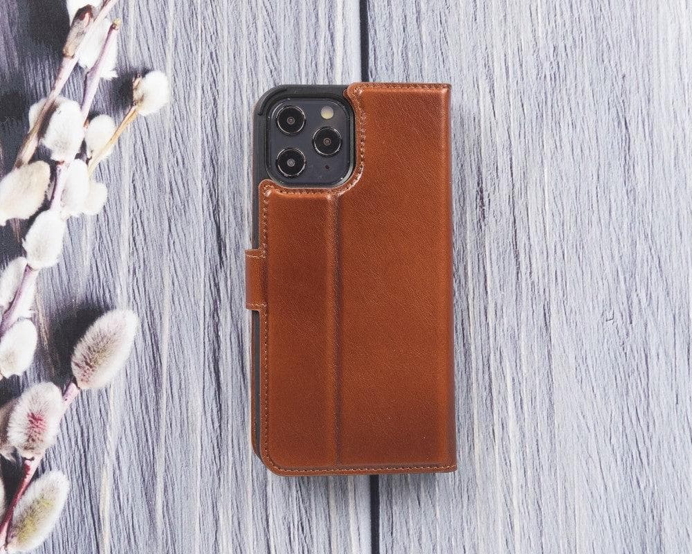 B2B - Apple iPhone 12 Series Detachable Leather Case / MW Bomonti