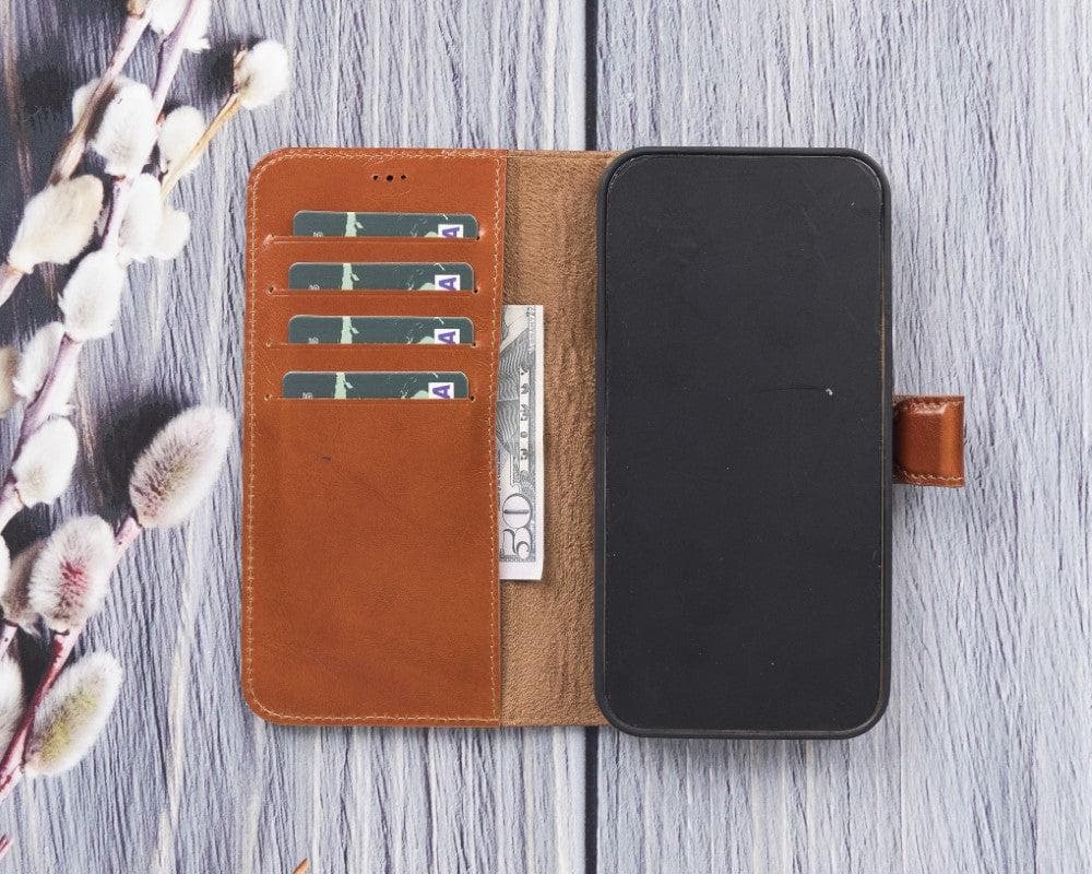 B2B - Apple iPhone 12 Series Detachable Leather Case / MW Bomonti
