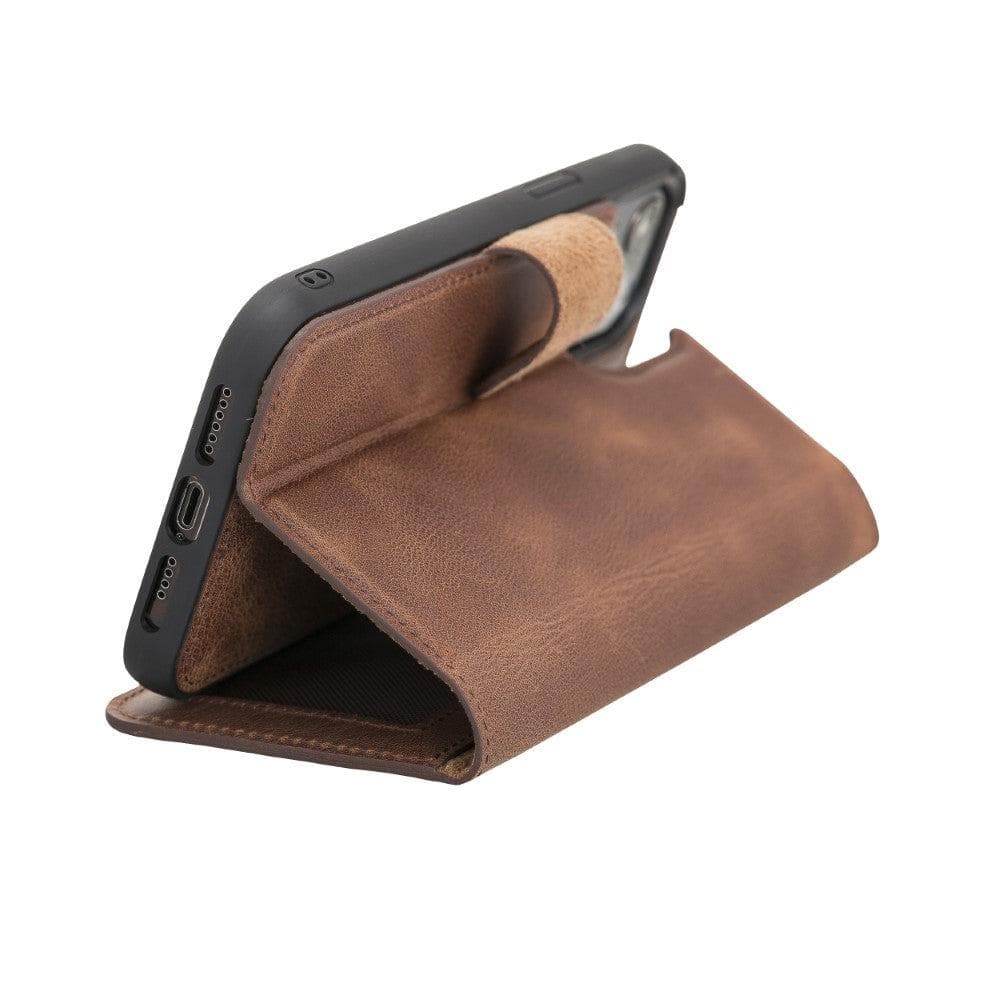 B2B - Apple iPhone 12 Series Detachable Leather Case / MW Bomonti
