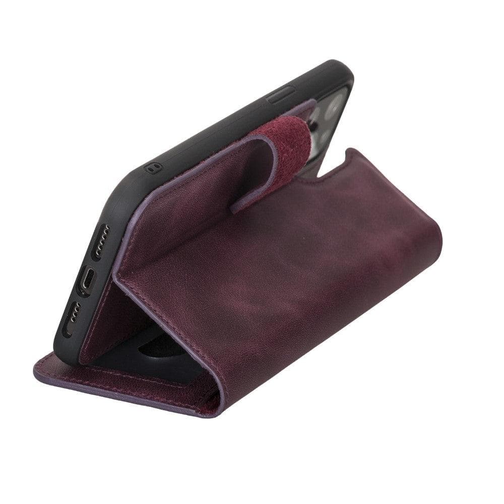 B2B - Apple iPhone 12 Series Detachable Leather Case / MW Bomonti