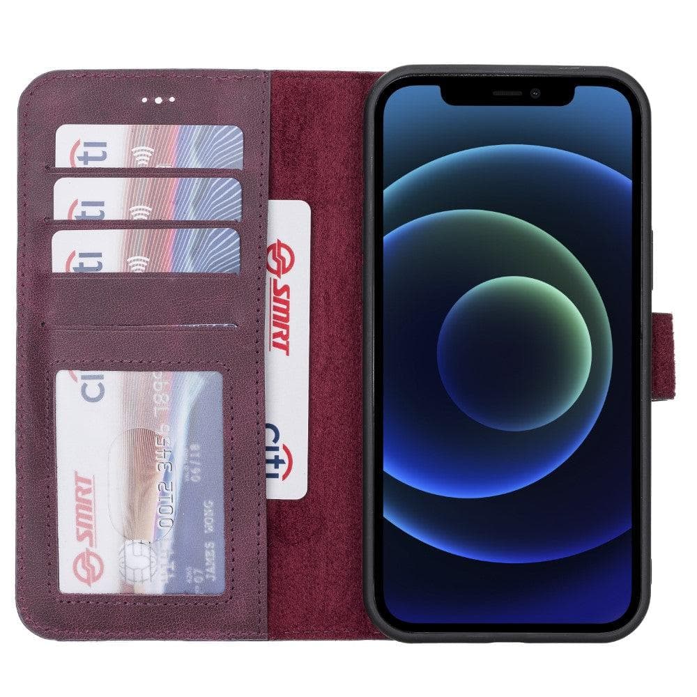 B2B - Apple iPhone 12 Series Detachable Leather Case / MW Bomonti