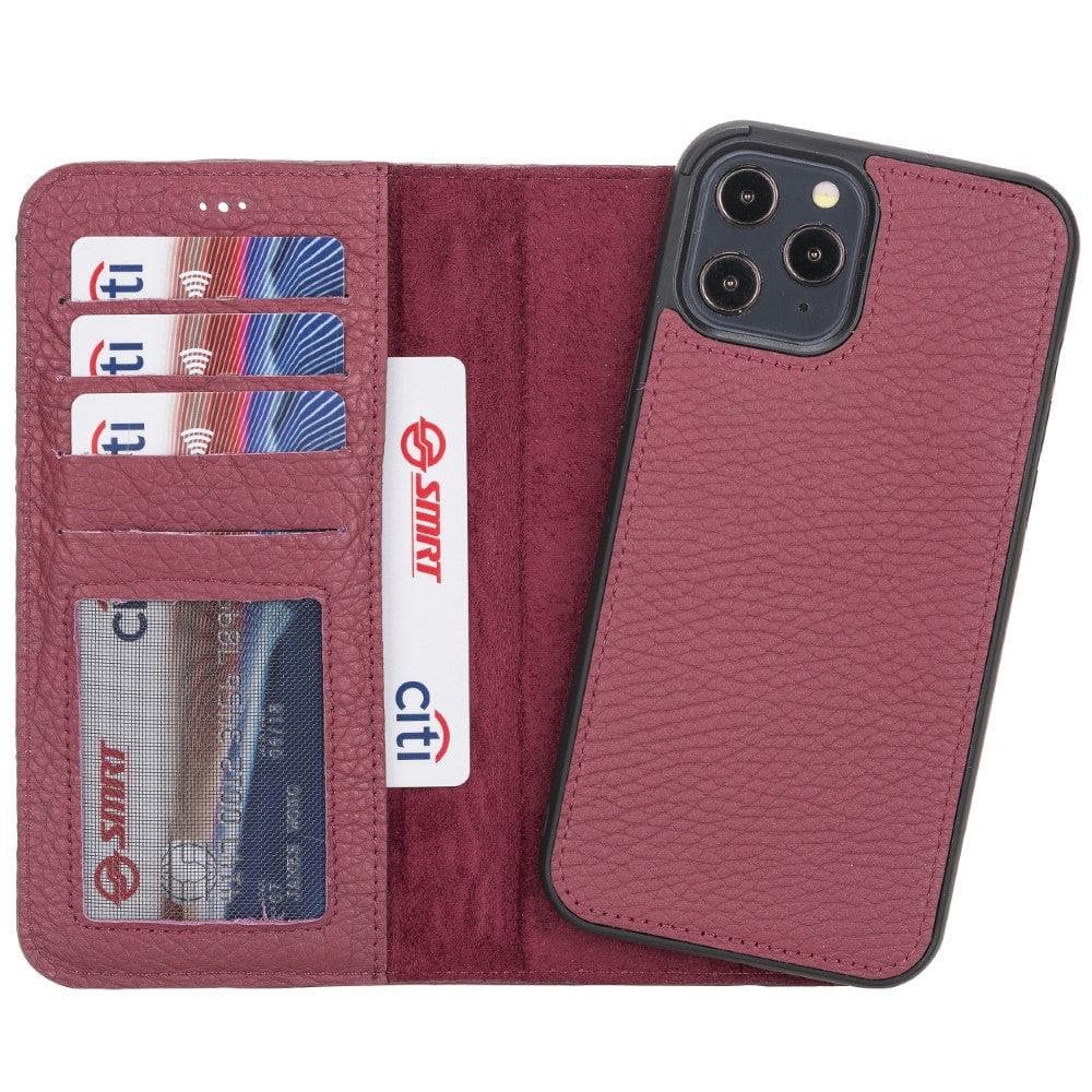 B2B - Apple iPhone 12 Series Detachable Leather Case / MW Bomonti