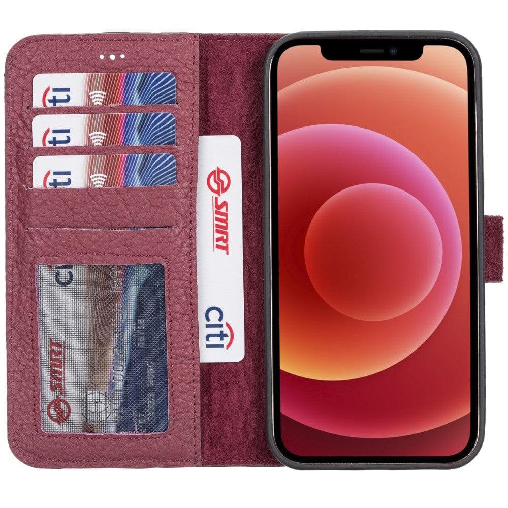 B2B - Apple iPhone 12 Series Detachable Leather Case / MW Bomonti