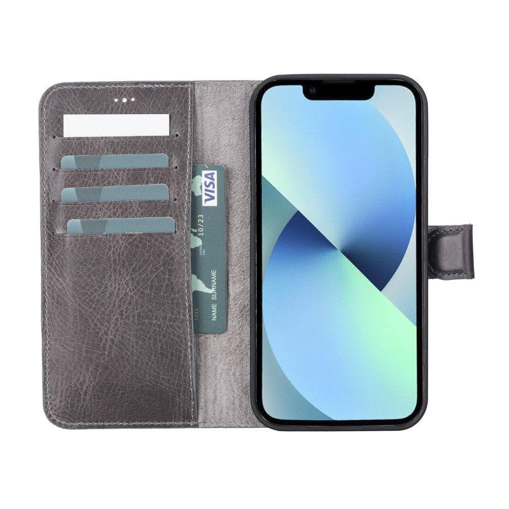 B2B - Apple iPhone 12 Series Detachable Leather Case / MW Bomonti
