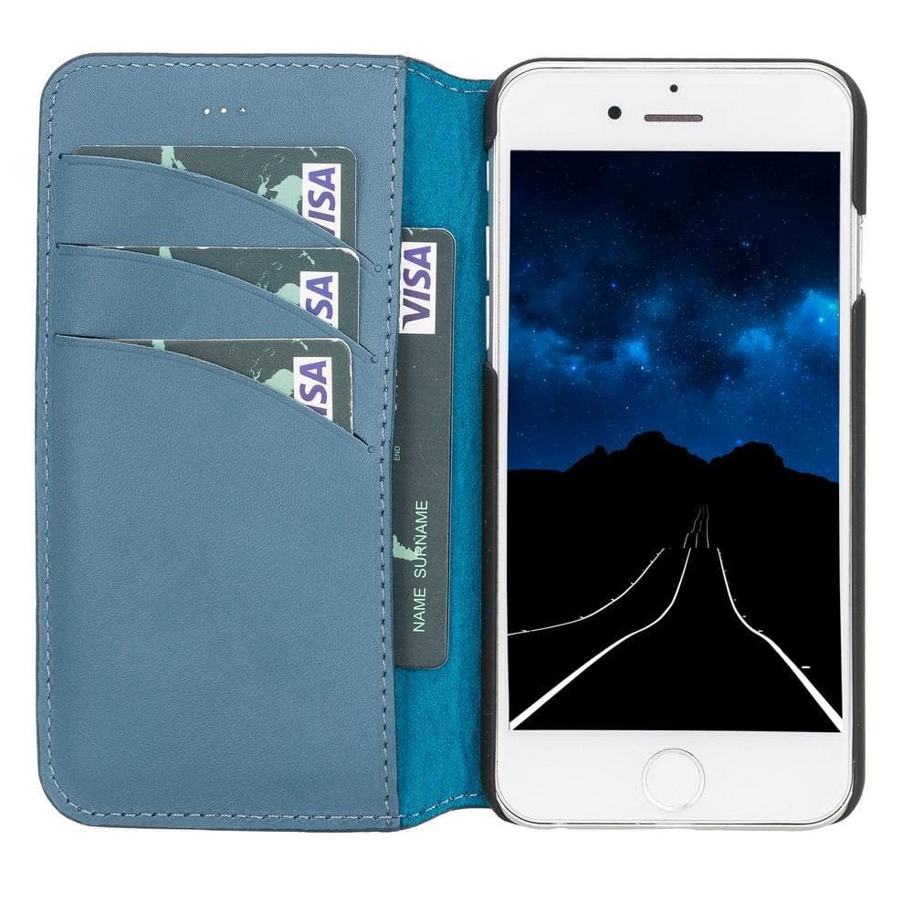 B2B - Apple iPhone 6/6S Leather Case / WC - Wallet Case BRN4 Bomonti